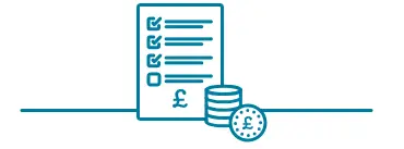 Checklist with coins